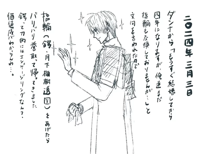 自己投影夢女日記と落書き